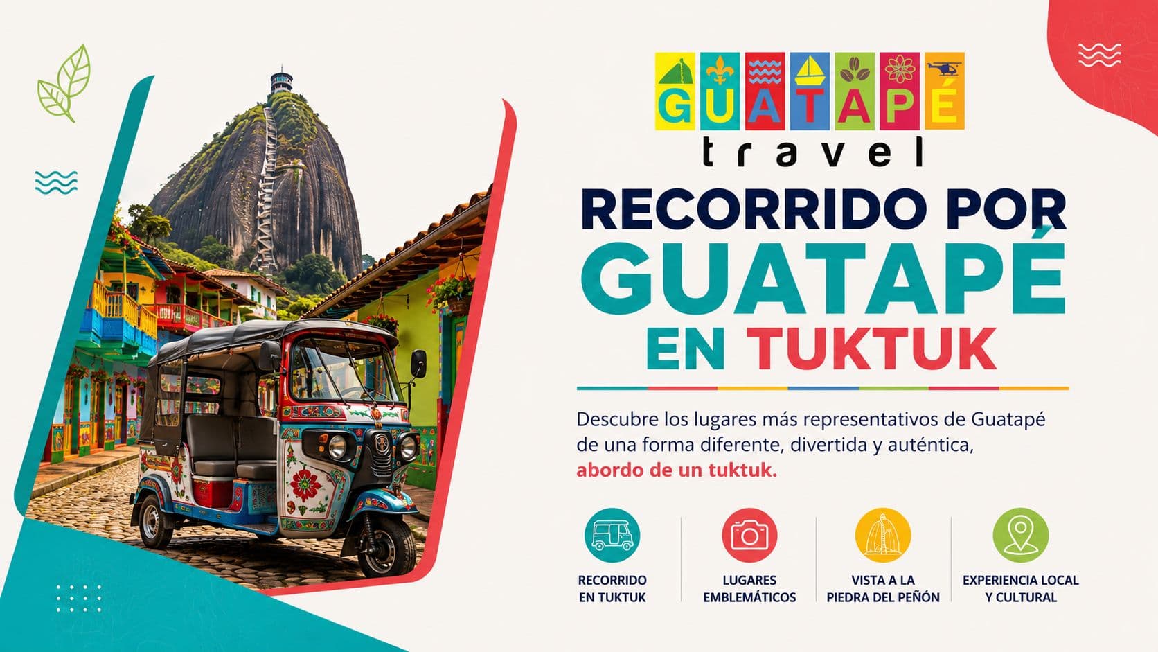 🛺Guatapé en Tuk-Tuk