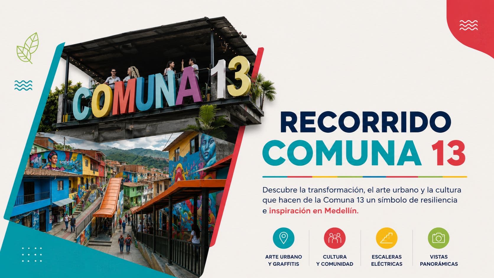 🎨 Descubre la transformación social y cultural de Medellín con nuestro Tour Comuna 13