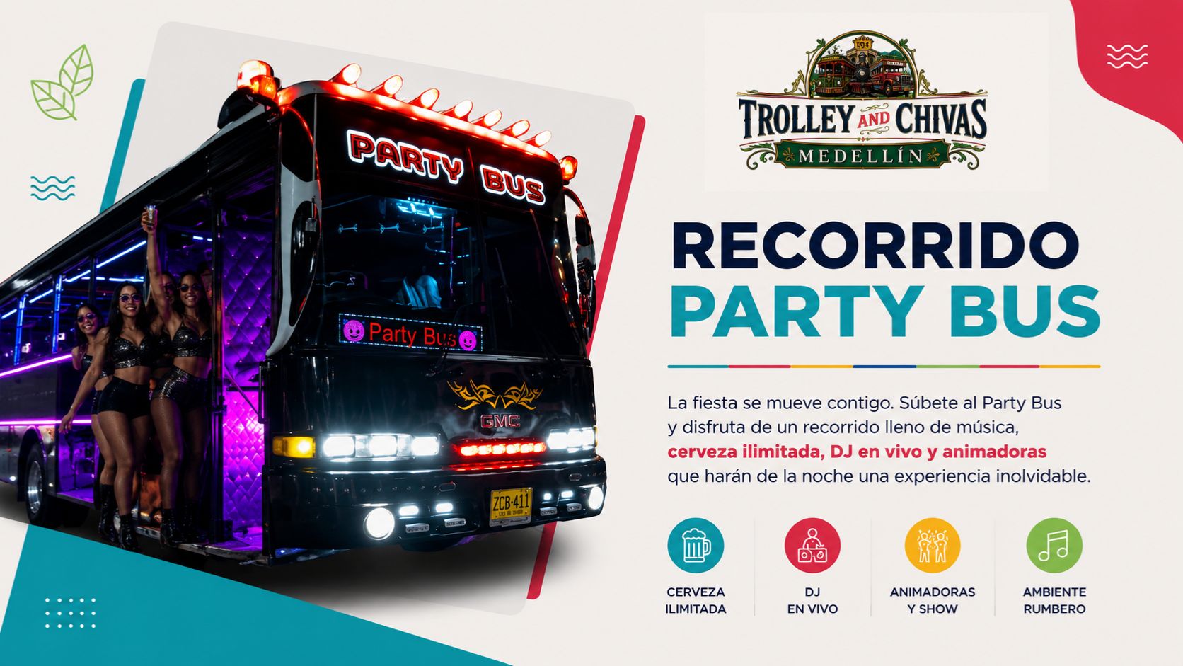 🍻 Party Bus Medellín
